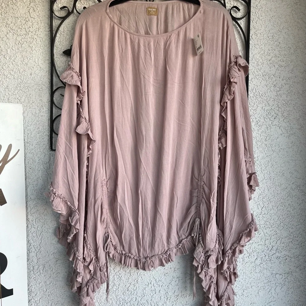 Free People Cassy Tunic Hushed Violet Fringe Mini Dress - Picture 4 of 12